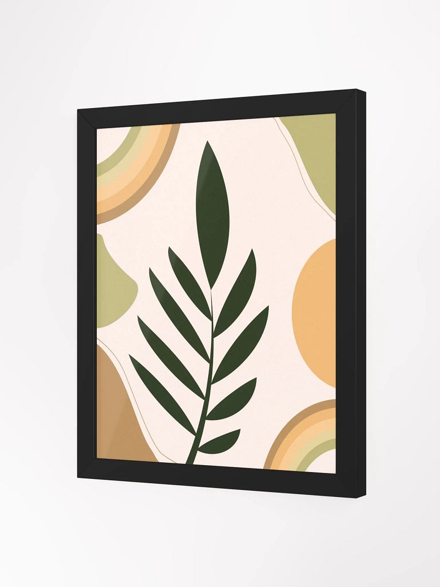 Leafy Abstract Minimalist Framed Poster product image (30)