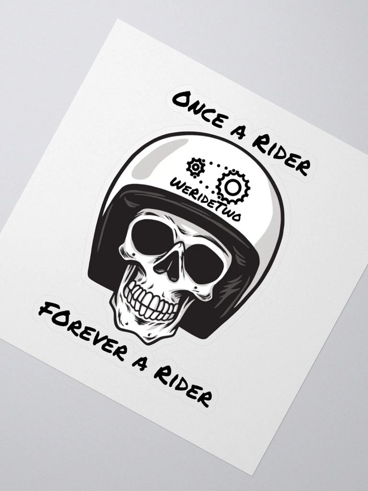 Forever a Rider Decal product image (2)
