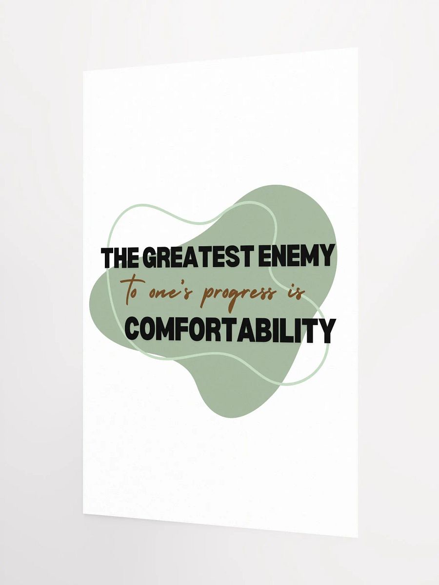 Comfortability the Enemy Poster product image (3)