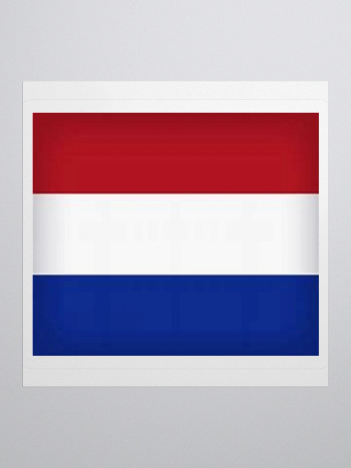 Exclusive Netherlands Flag Kiss-Cut Sticker by TDS Music - Unique Design (3" x 3", 4" x 4", 5.5" x 5.5") product image (1)