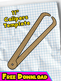 11 inch Calipers Template [FREE DOWNLOAD] product image (1)