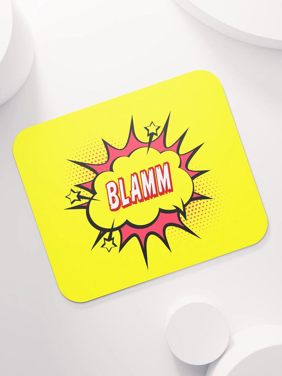 BLAMM! Yellow Gaming Mouse Pad – Smooth & Precise for Gamers, Home Office & Creators product image (7)