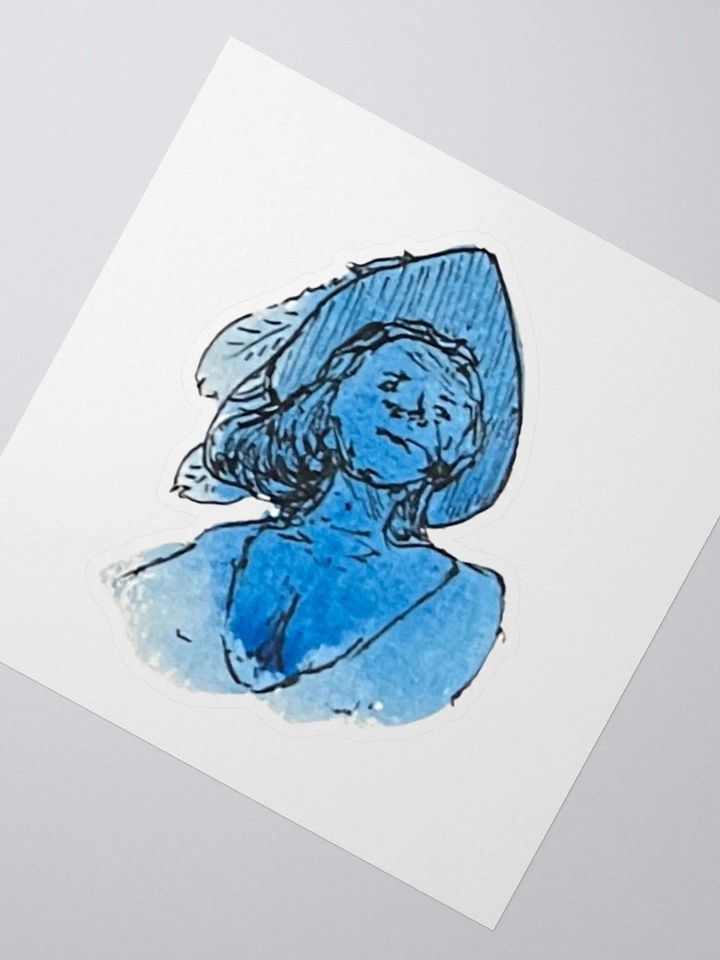 Watercolour Blobs Sticker- Cerulean Blue Hue product image (2)