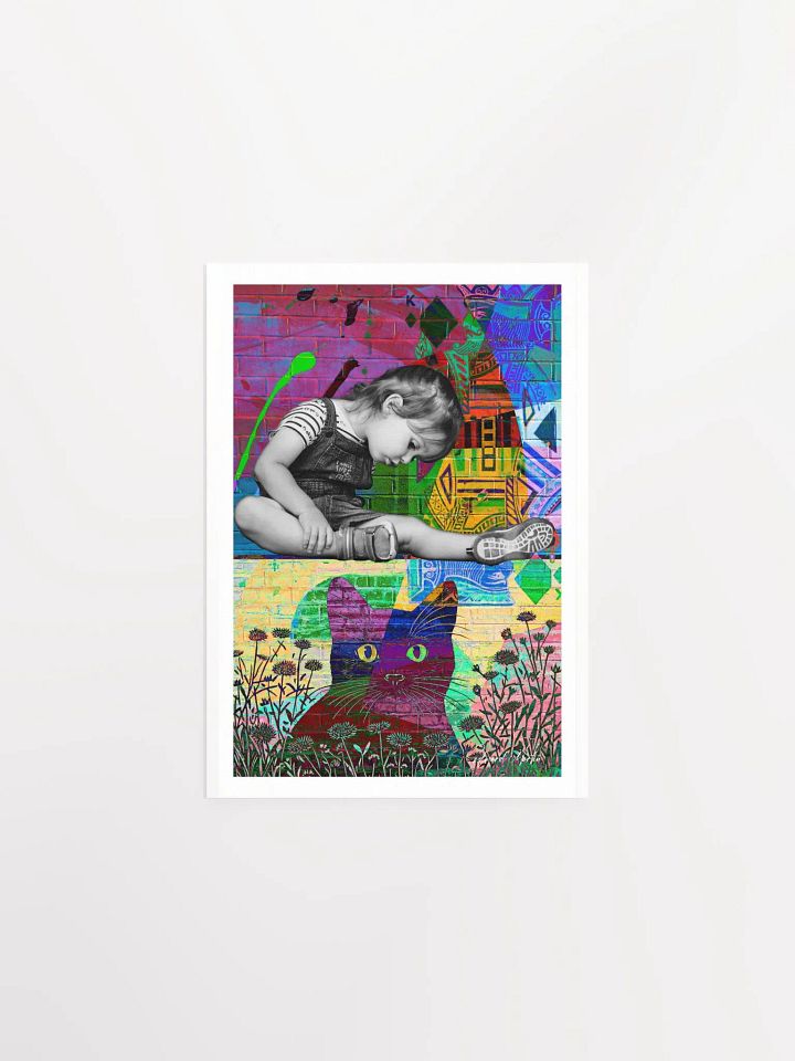 'Over the Wall' by Edward Martin-Mixed Media Collage Print product image (2)