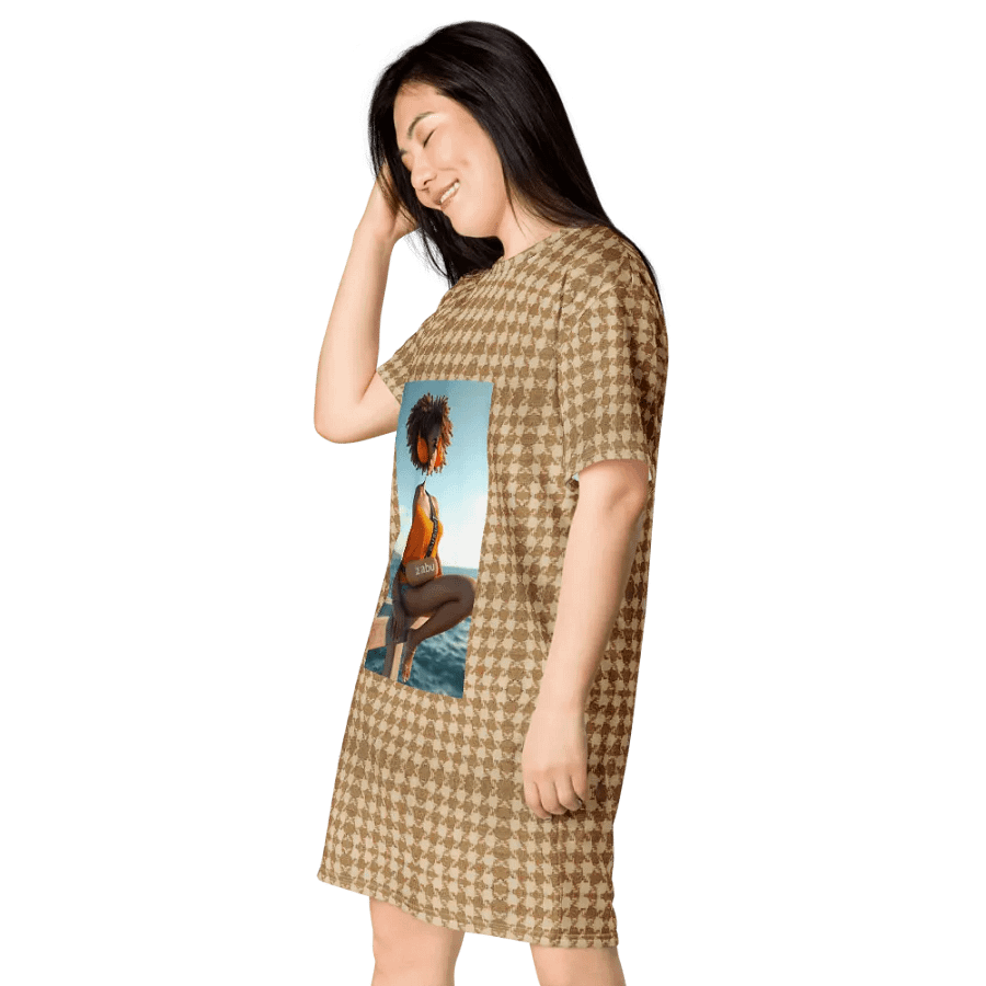 Curly Vibes T-Shirt Dress product image (3)