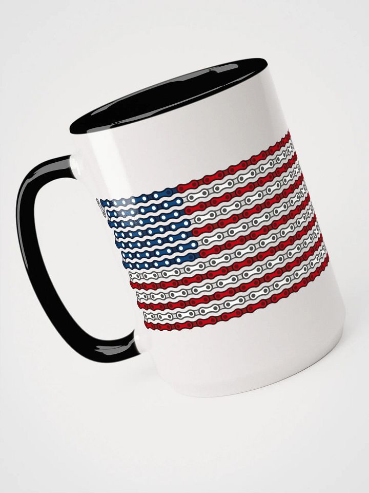 USA 50 States Bike Chain Flag Coffee Mug product image (1)