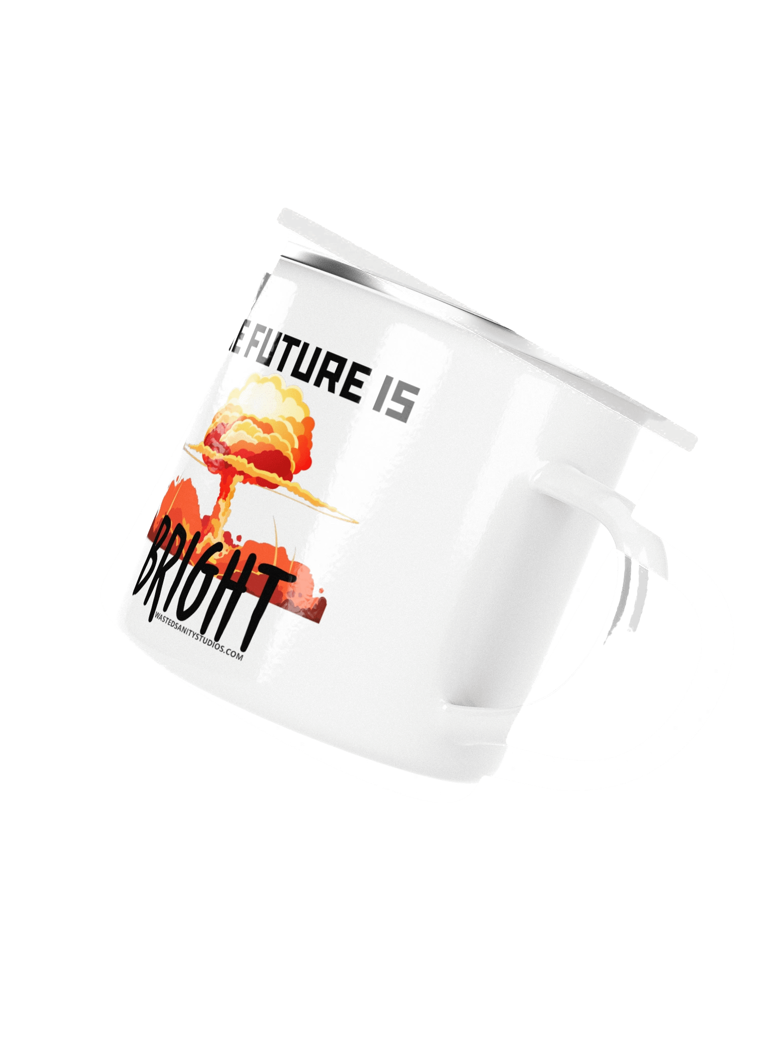 The Future Is Bright Metal & Enamel Coffee Mug product image (3)