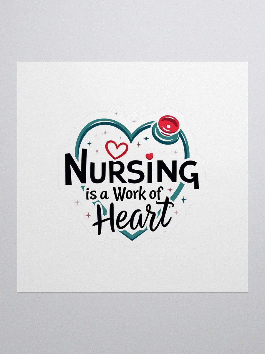 Nursing Heart Kiss Cut Stickers product image (1)