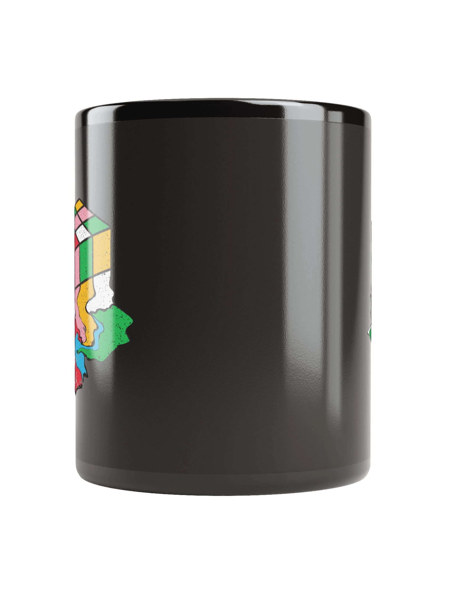 Melting Cube Black Mug - Double Sided Print product image (10)