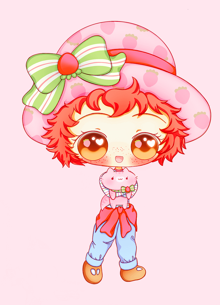 Strawberry Shortcake Girls Sticker / Print product image (2)