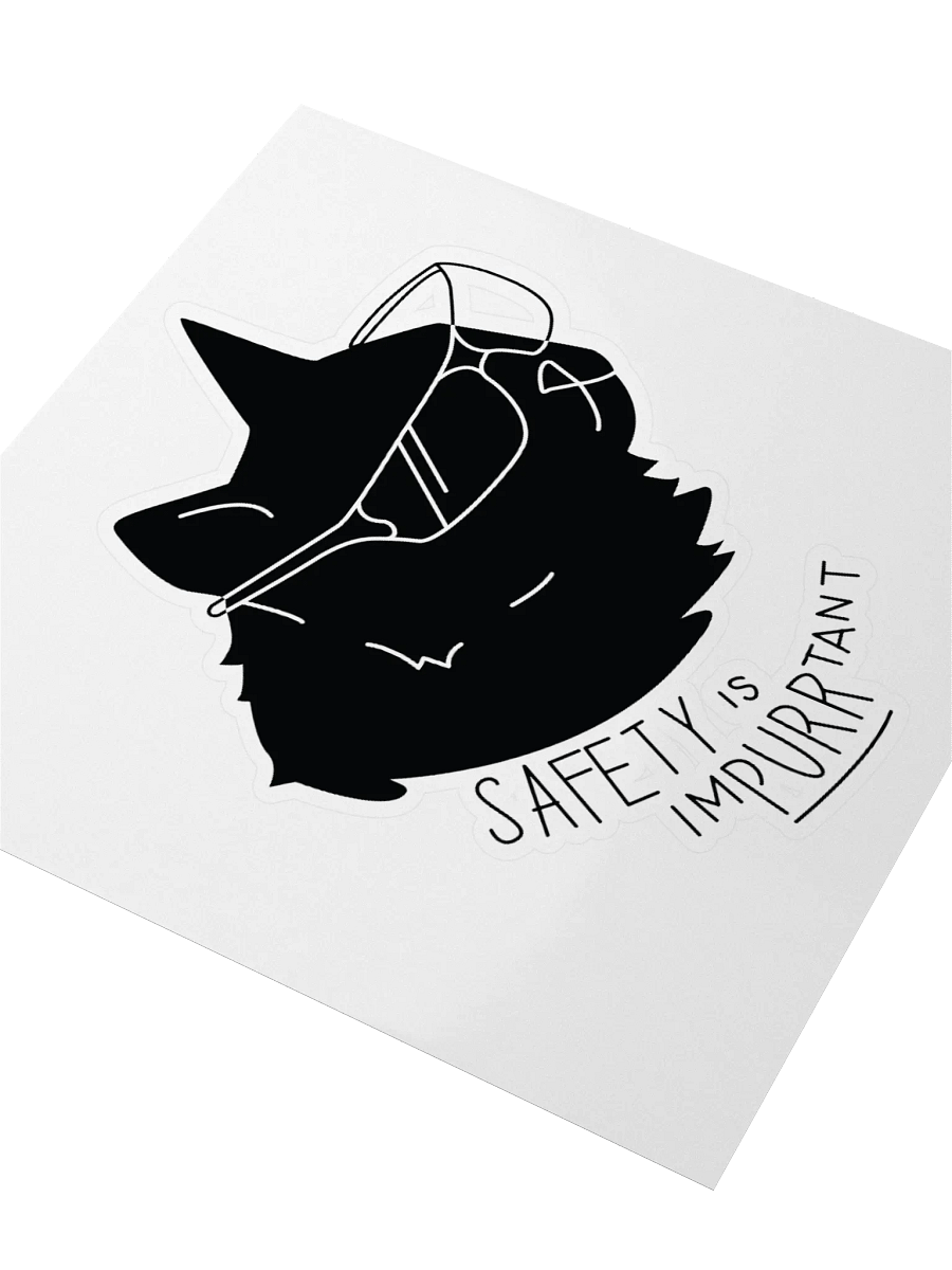 Safety is imPURRtant sticker product image (7)
