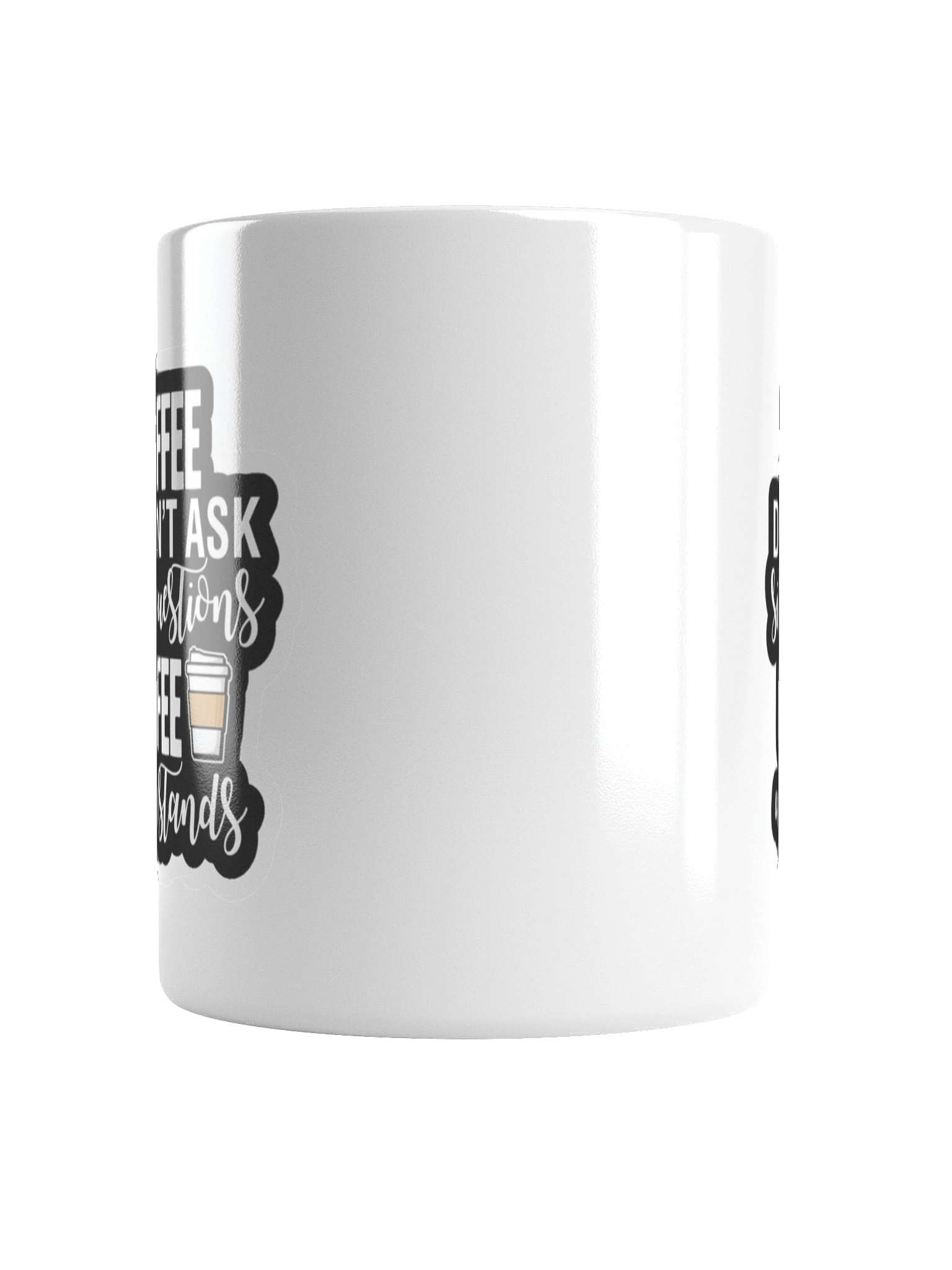 Coffee Wisdom White Glossy Mug product image (6)