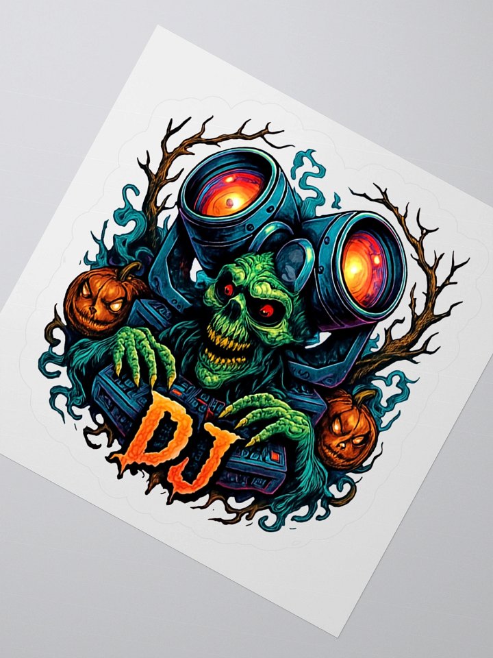Theatrically Jerry: Halloween Series "DJ Monster" Kiss Cut Stickers product image (2)