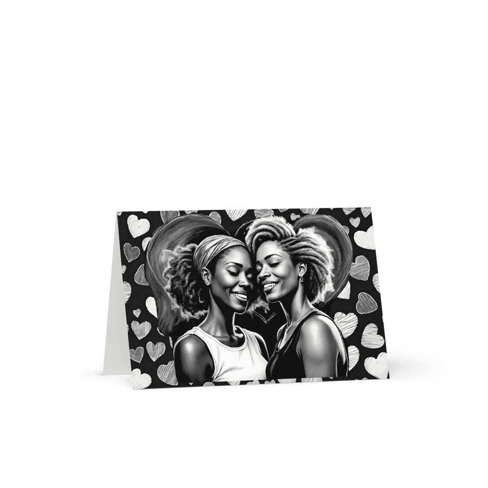 Lesbe Valentines, Glowing & In Love Card product image (7)