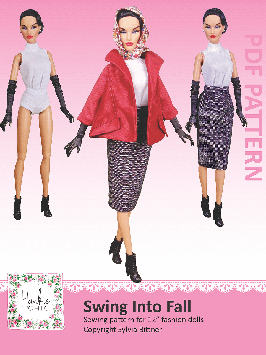 Swing Into Fall sewing pattern for 12" fashion dolls product image (1)