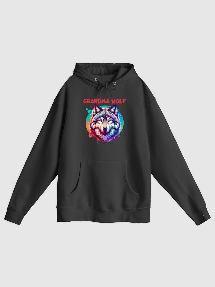 Vibrant Grandma Wolf Premium Hoodie product image (3)