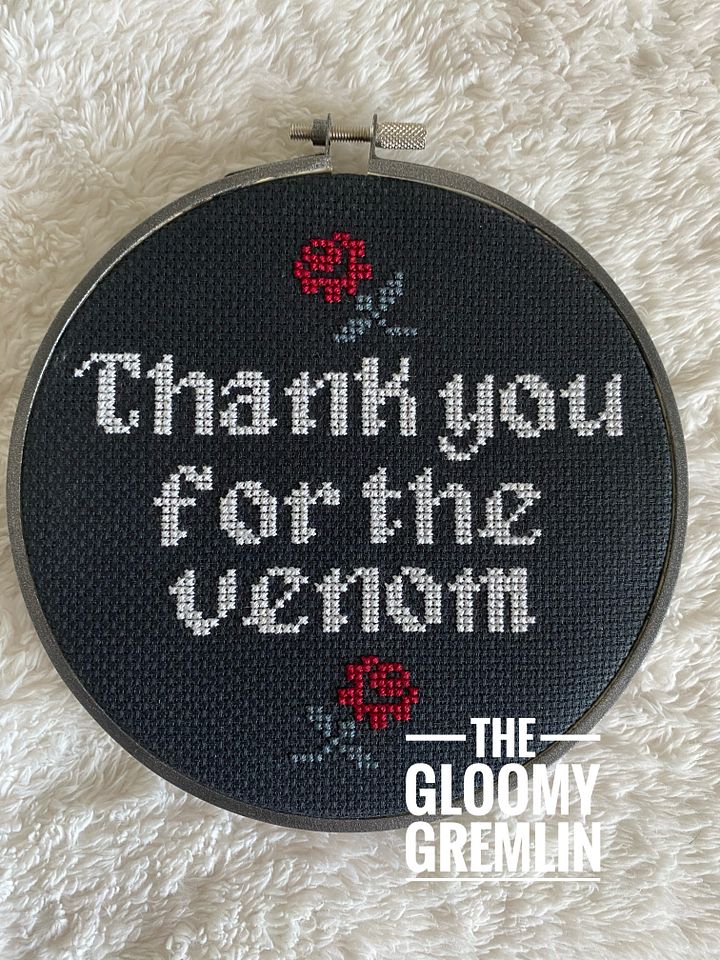 Thank You For The Venom - Cross Stitch Pattern product image (1)