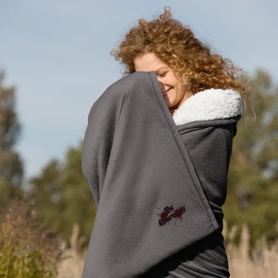 Chaos and Comfort Embroidered Blanket product image (6)