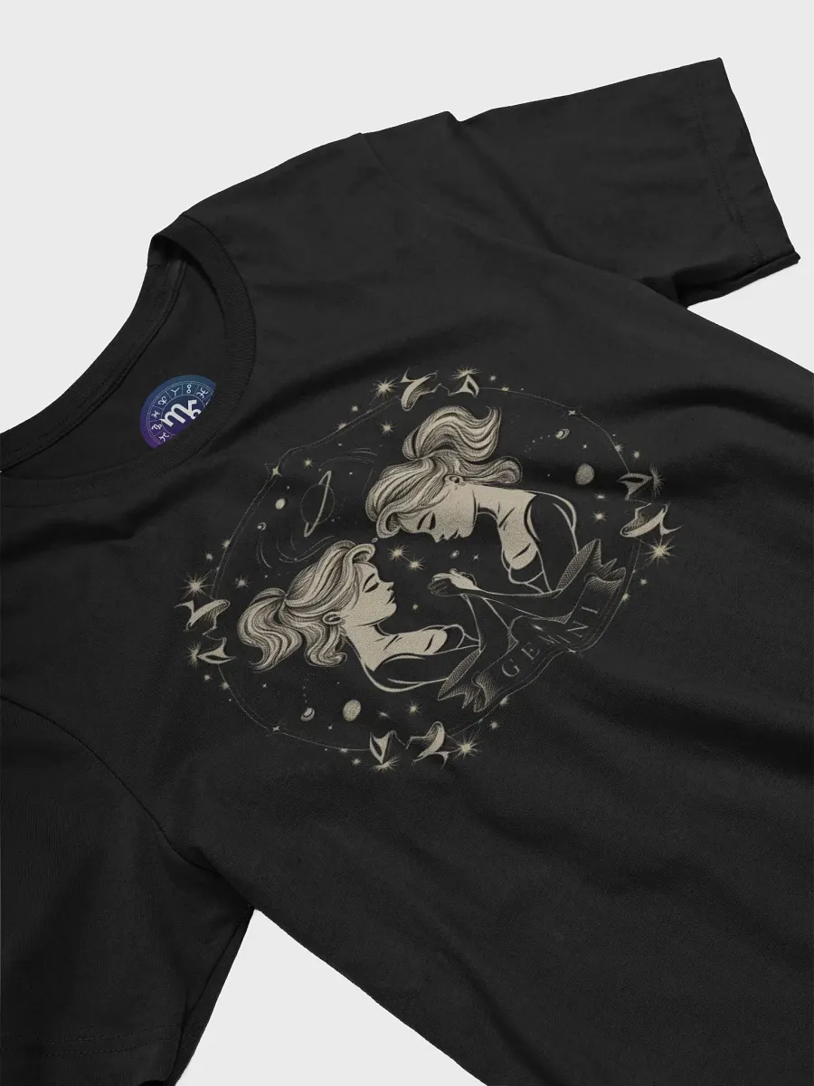 Gemini Zodiac Unisex T-Shirt - Celestial Twins, Astrology Gift product image (5)