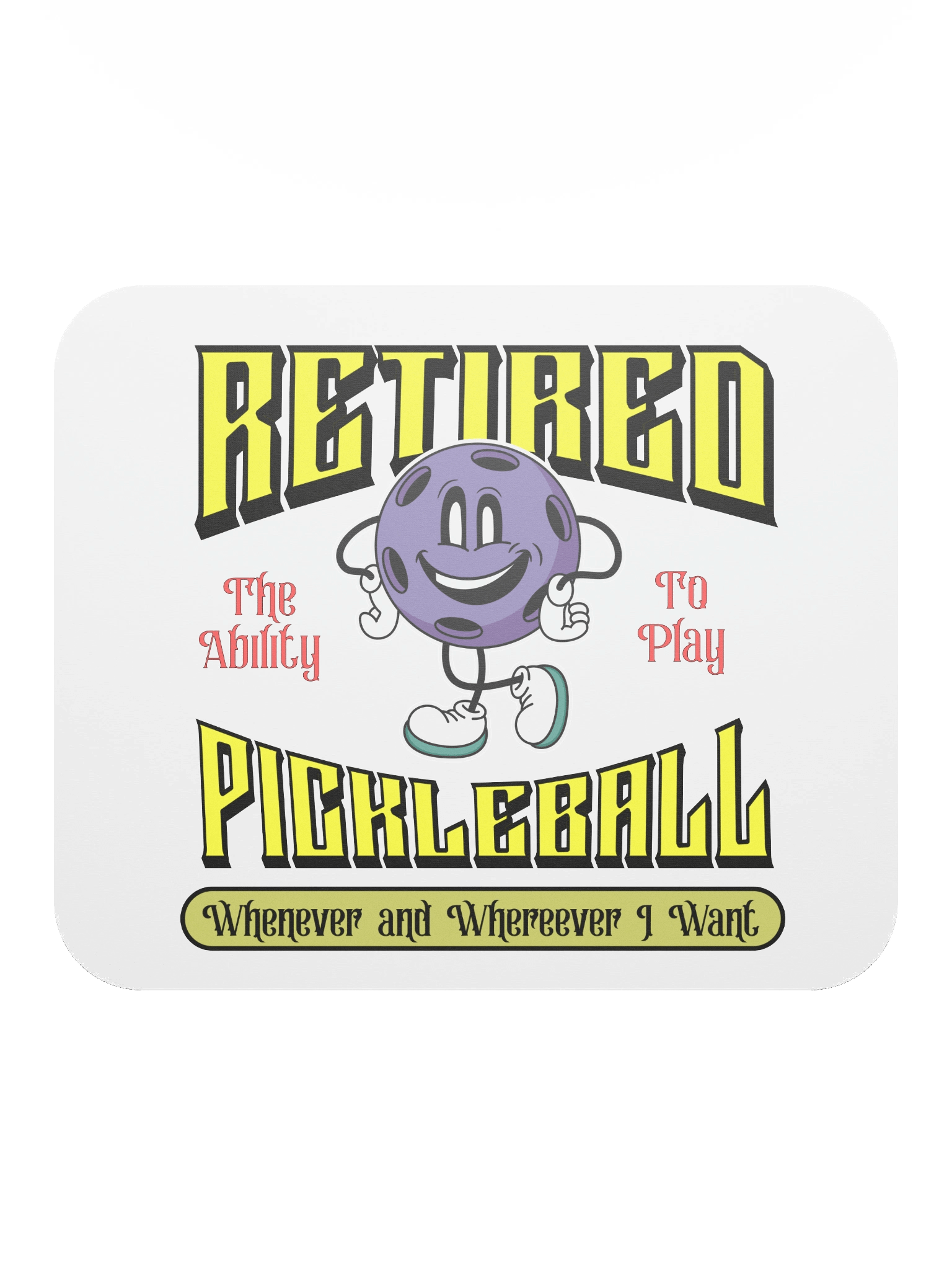 Retired Pickleball Classic Mouse Pad product image (1)
