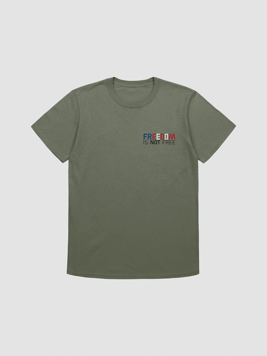 Freedom is NOT Free Unisex T-Shirt | RWB Black Text product image (8)
