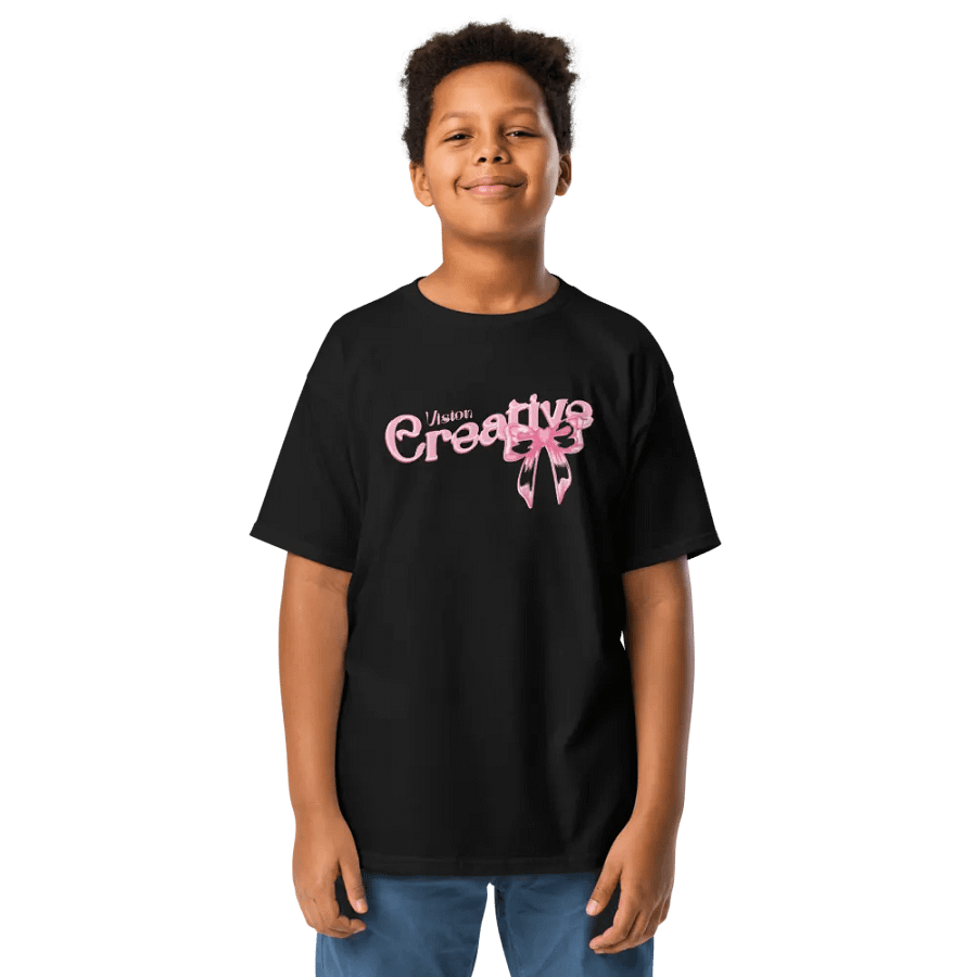 Kids Girl T Shirt Pink Bow product image (1)