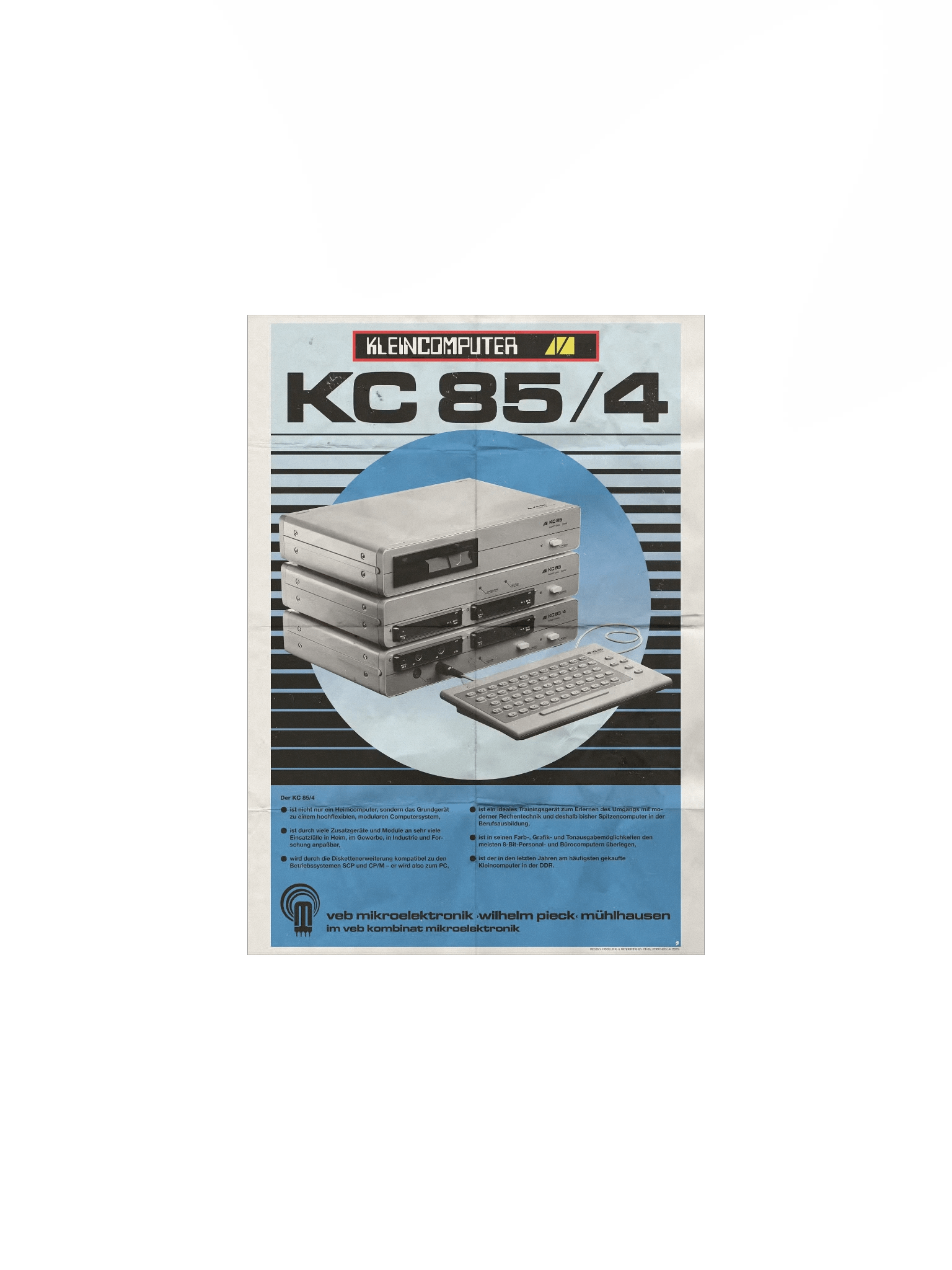 DDR Kleincomputer KC85/4 Poster (vintage design) product image (1)