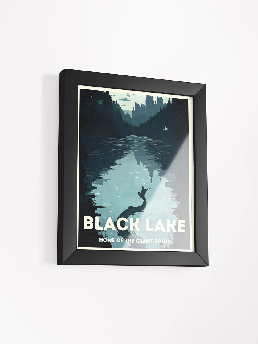 The Black Lake Vintage Travel Poster product image (2)