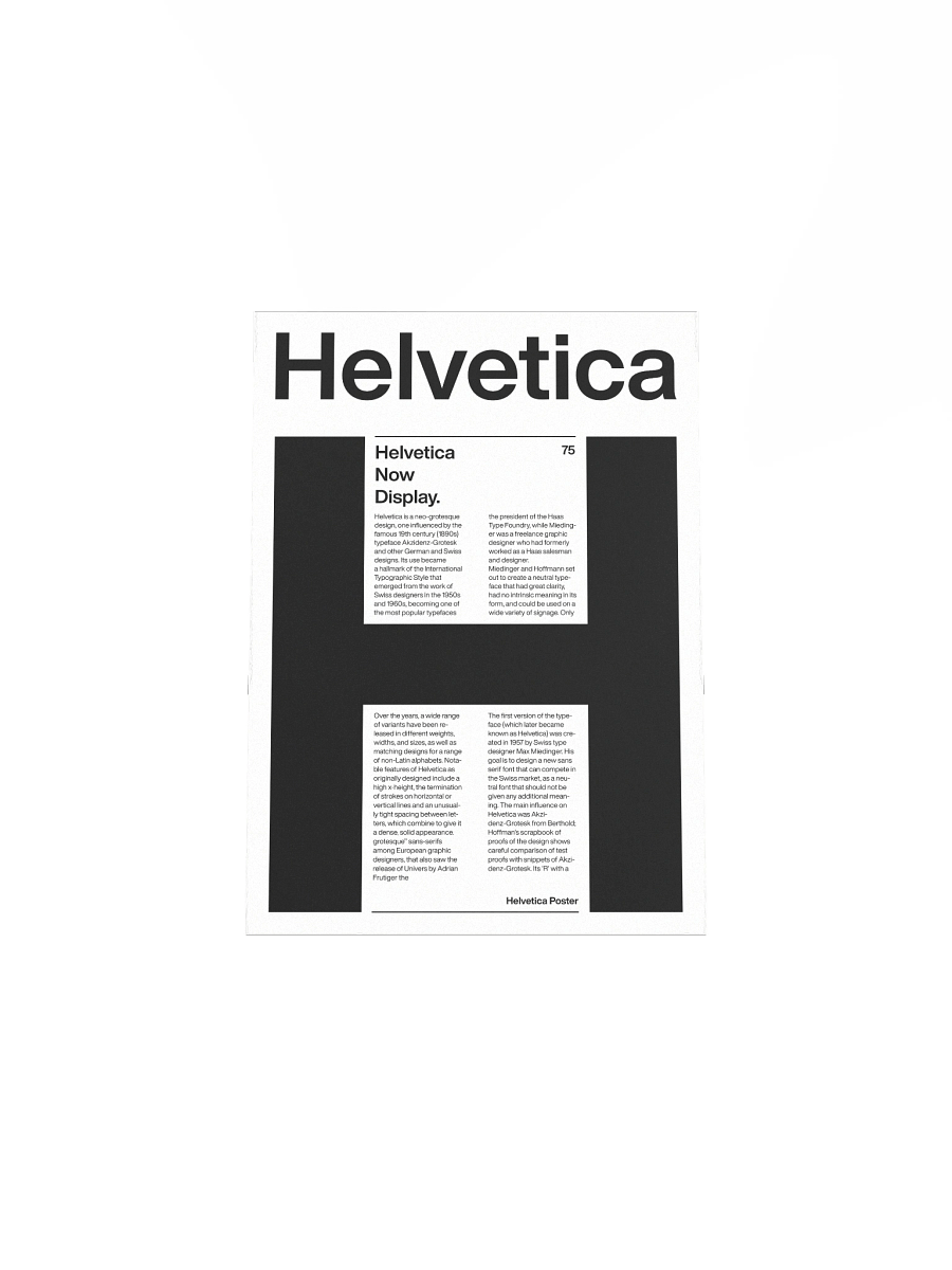 Helvetica H Poster product image (5)