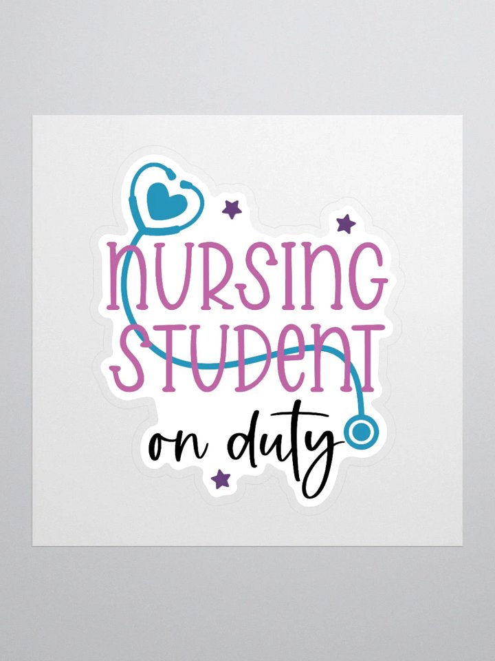 Nursing Student on Duty Sticker product image (3)