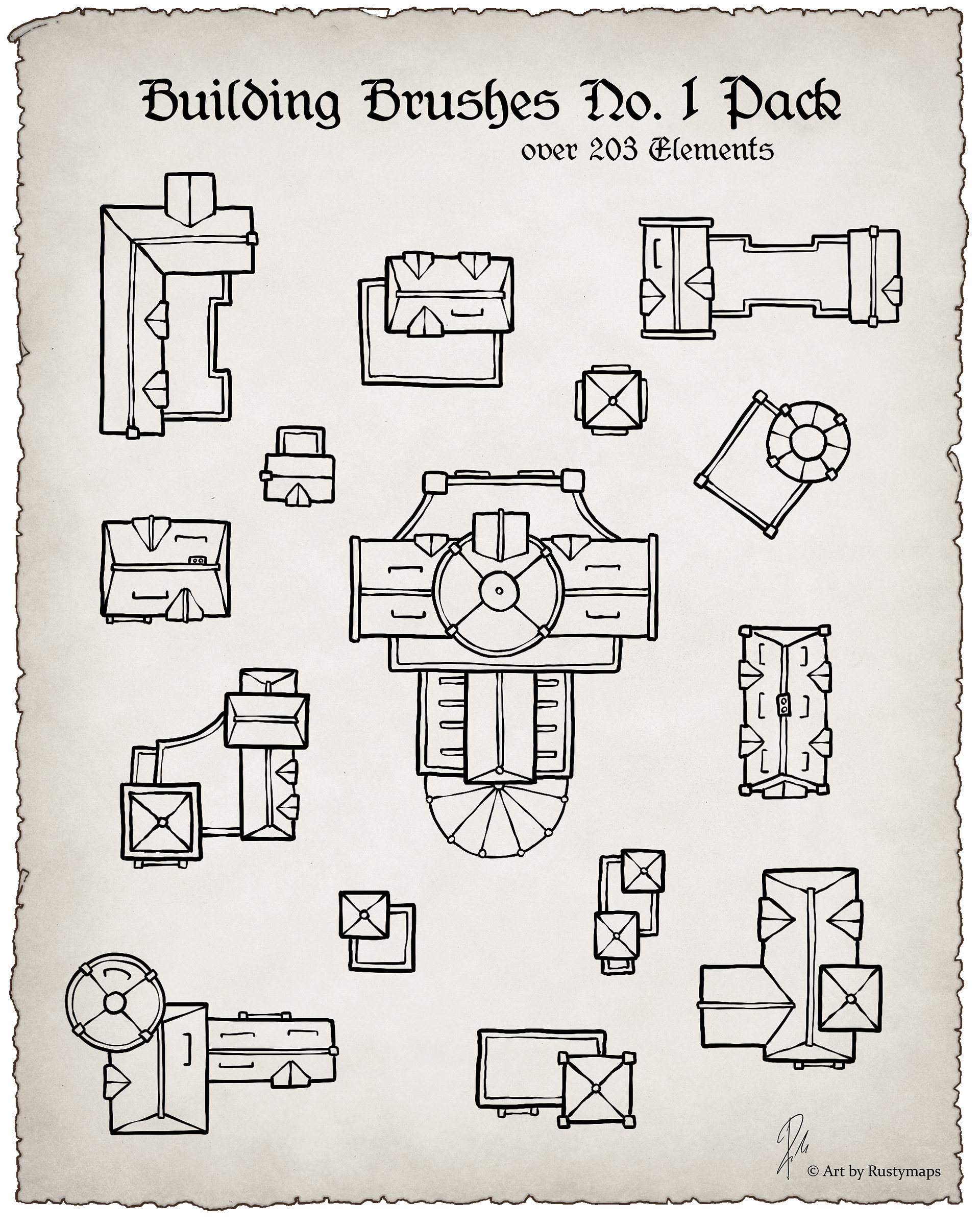Map maker - Brush final bundle Pack product image (10)