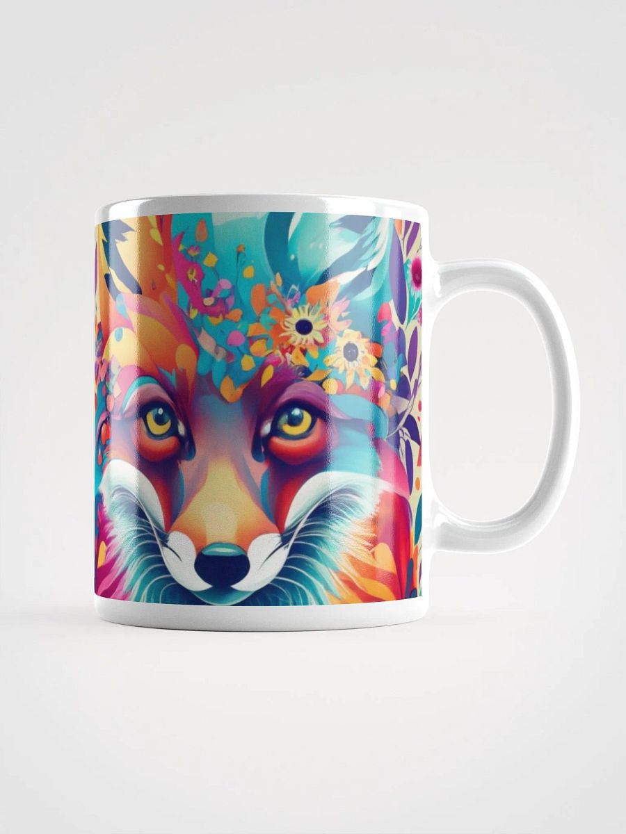 Pretty Floral Fox Face Mug product image (1)