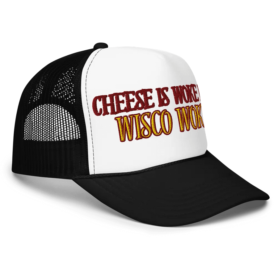 SC Win, Cheese is Woke Now (Words Only), Embroidered Trucker Cap product image (3)