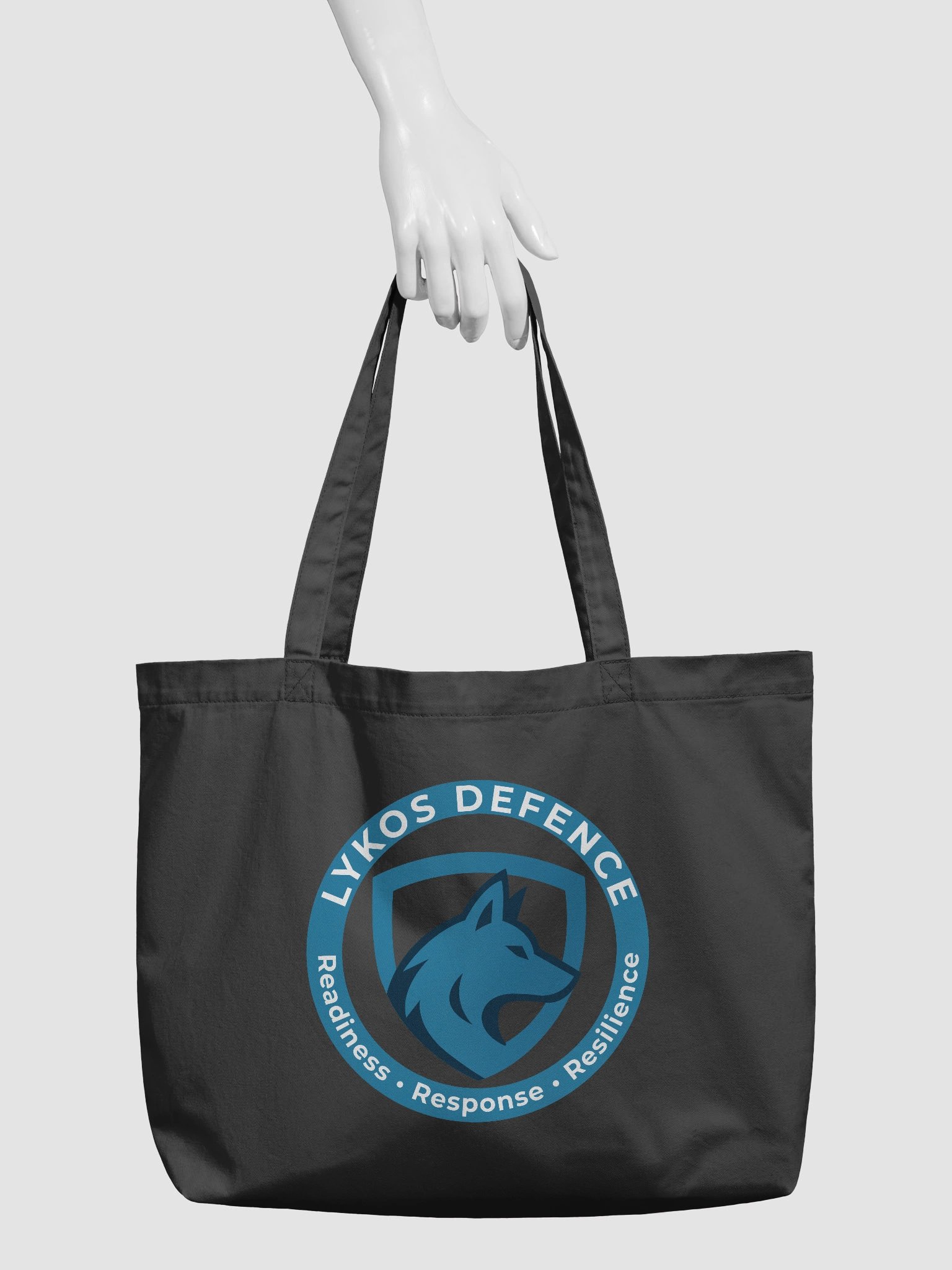 Lykos Defence Wolf Logo Organic Tote product image (3)