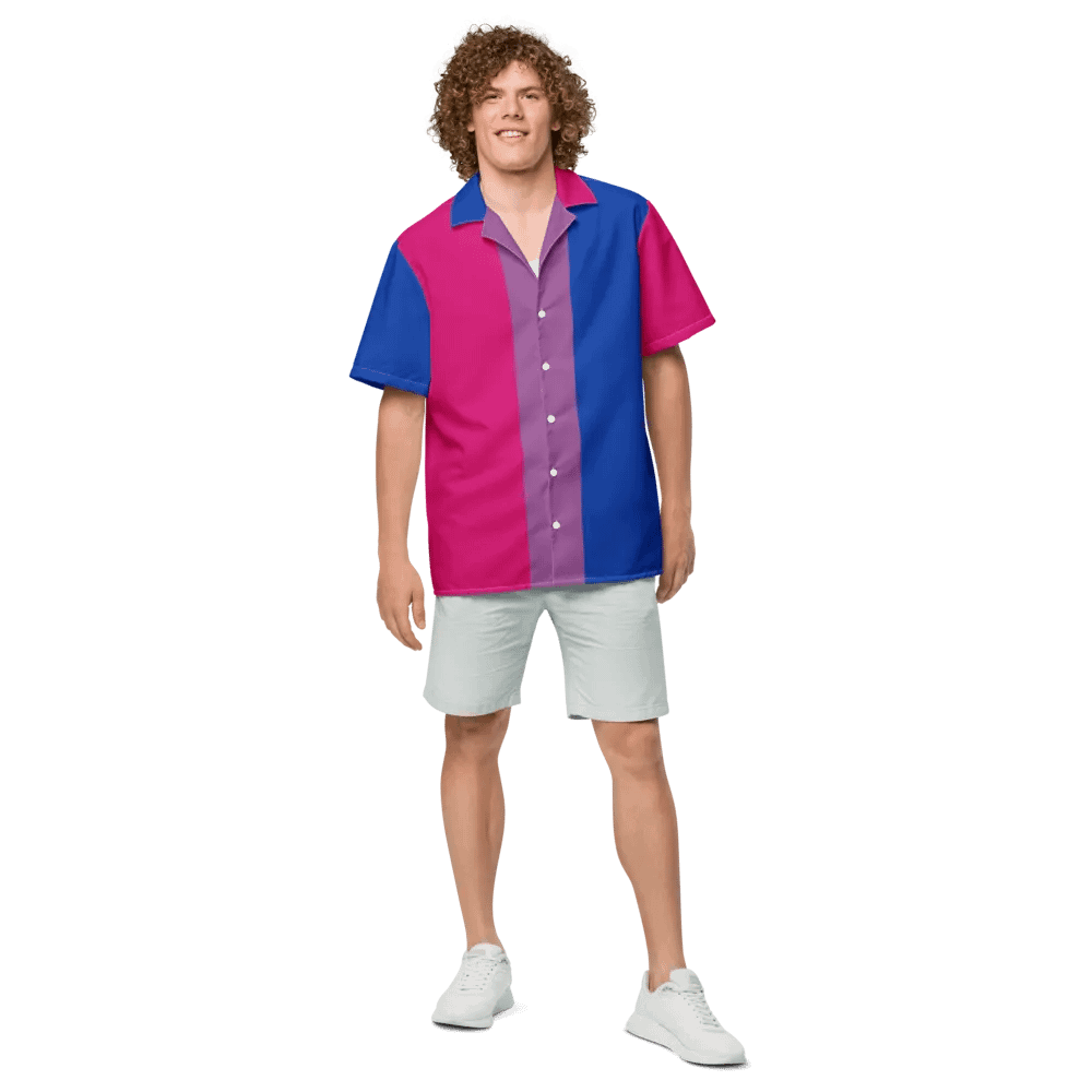 Bisexual Pride Flag - All-Over Hawaiian Shirt product image (4)