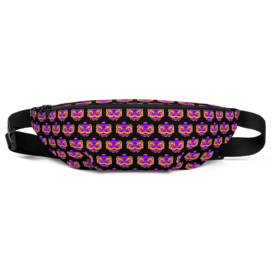 Dragon Head Mask All-Over Fanny Pack - Black product image (1)