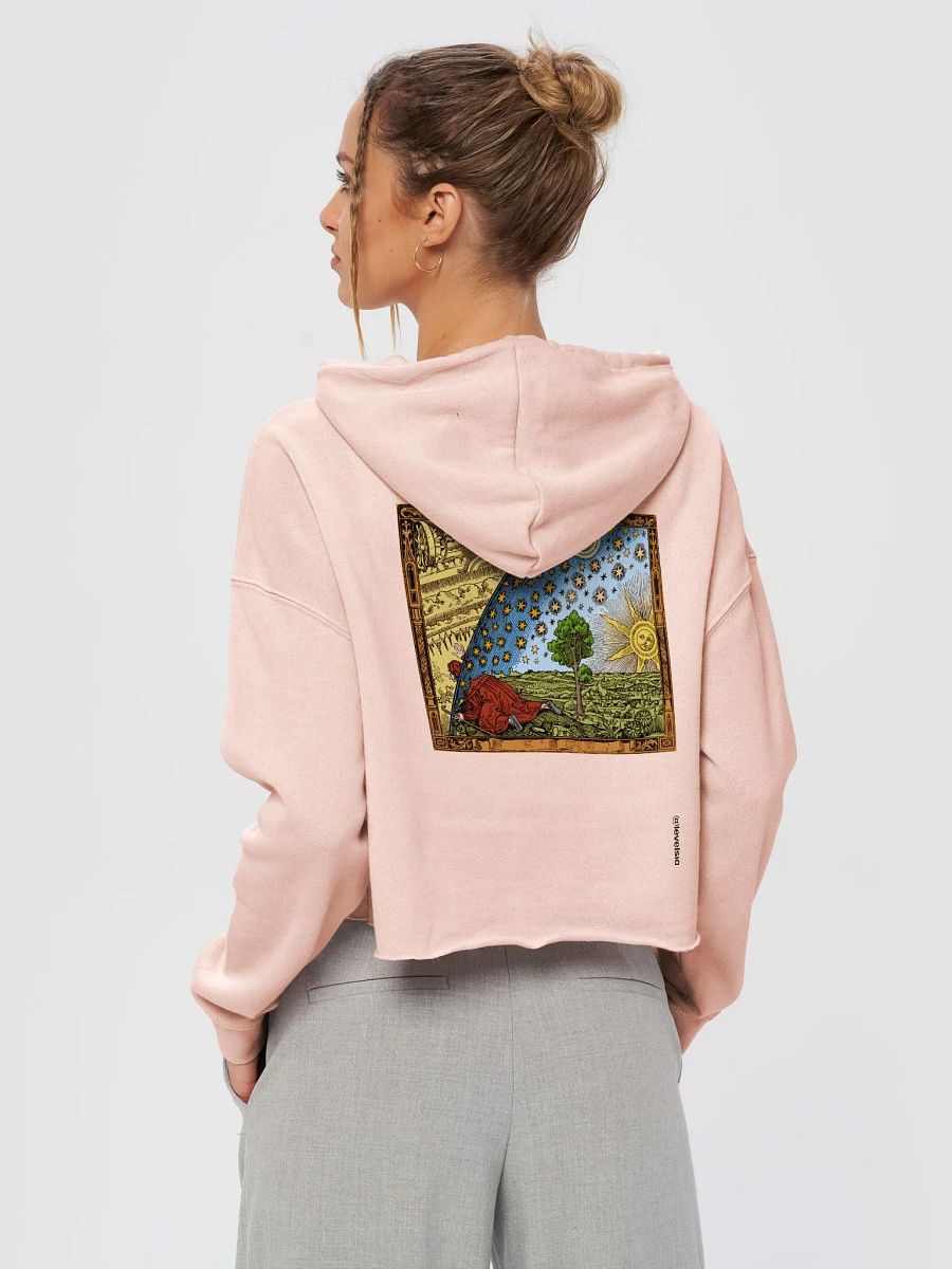 piercing through the veil cropped hoodie - 80% cotton product image (1)
