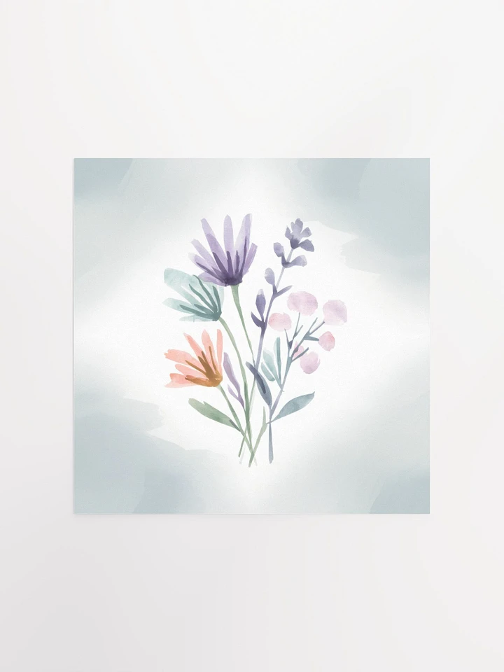 Pastel Petals Watercolor - Poster product image (1)