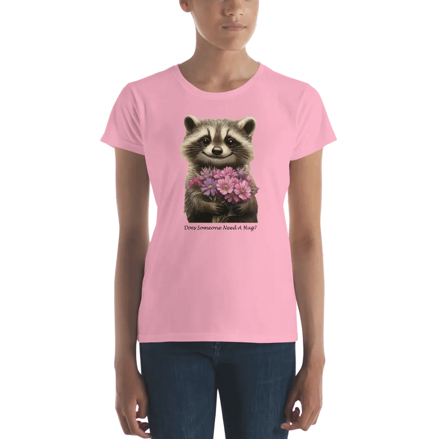 Floral Raccoon Women's Tee product image (2)