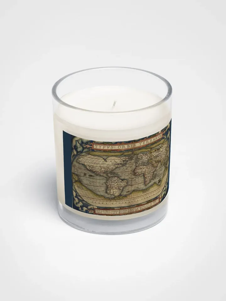 "Ortelius" Antique World Map Soy Wax Candle product image (2)