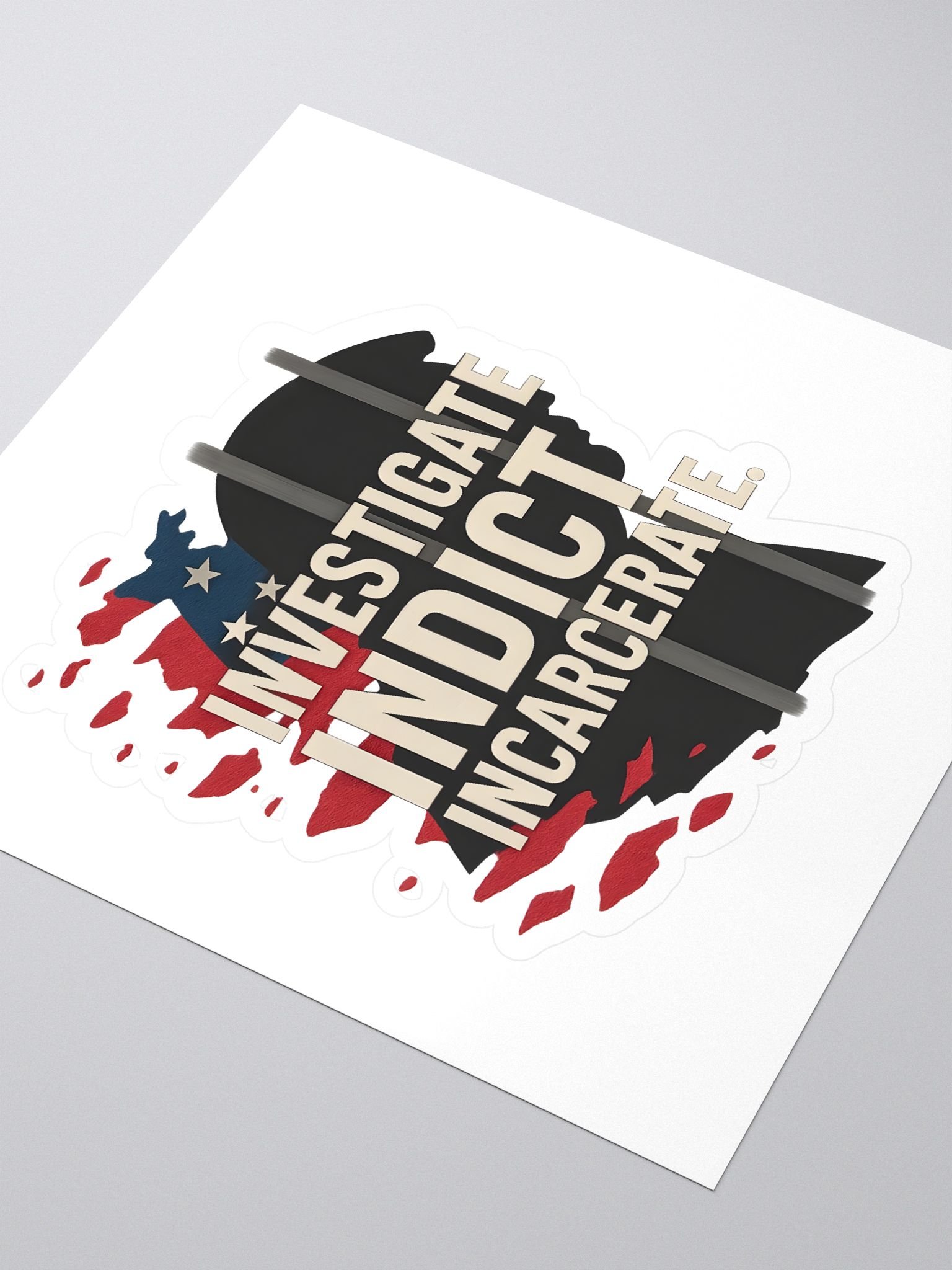 Incarcerate Trump Kiss Cut Stickers product image (3)