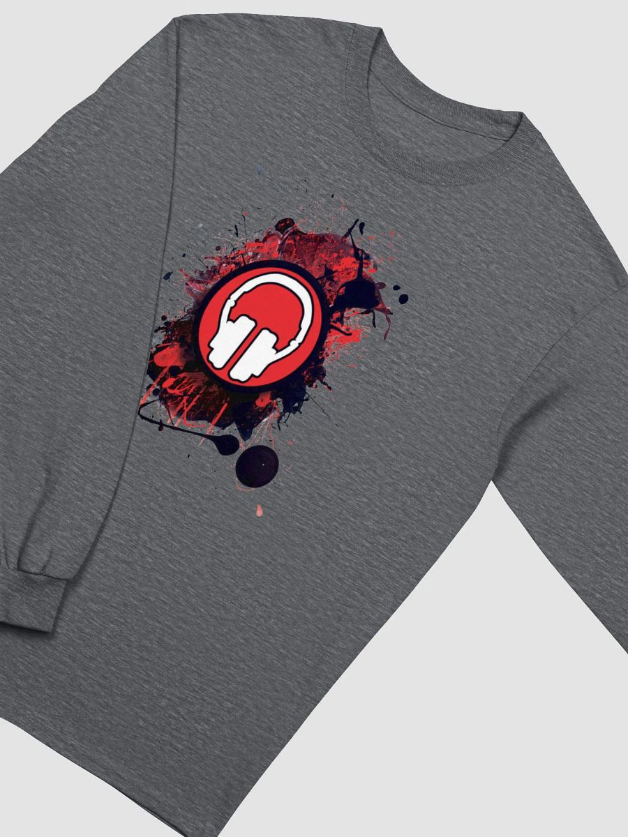 Paint Splat Headphones Gildan Ultra Cotton Long Sleeve T-Shirt product image (3)