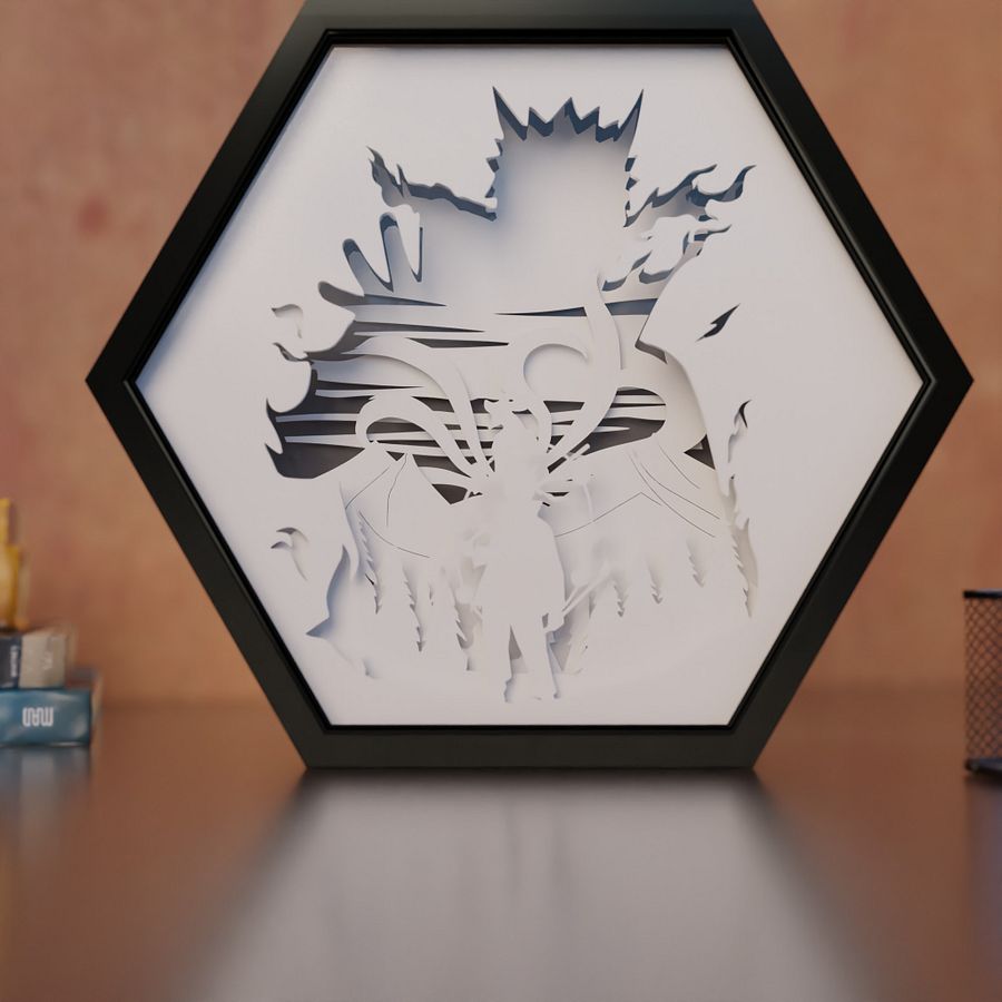 Naruto Legendary Pack Lightbox template 8 in 1 - PDF PNG SVG DXF + Video Tutorial product image (9)