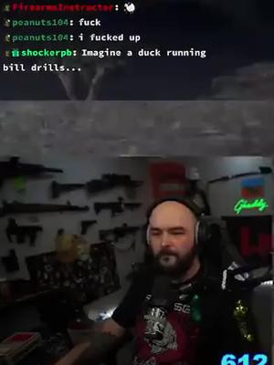 Imagine a duck running bill drills. | ghaddy PUSHING FOR TWITCH PARTNER