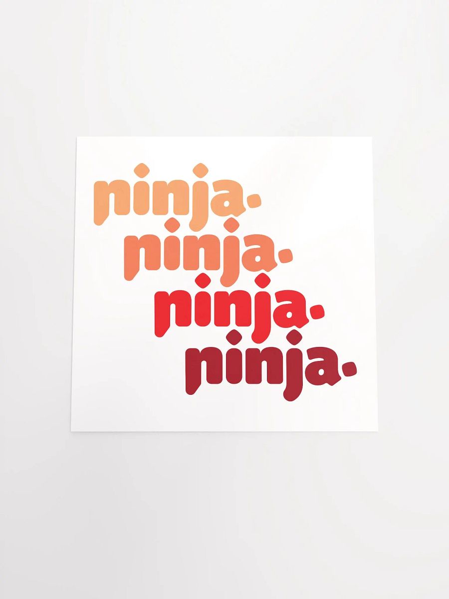 Orange Quad Ninja Poster product image (4)