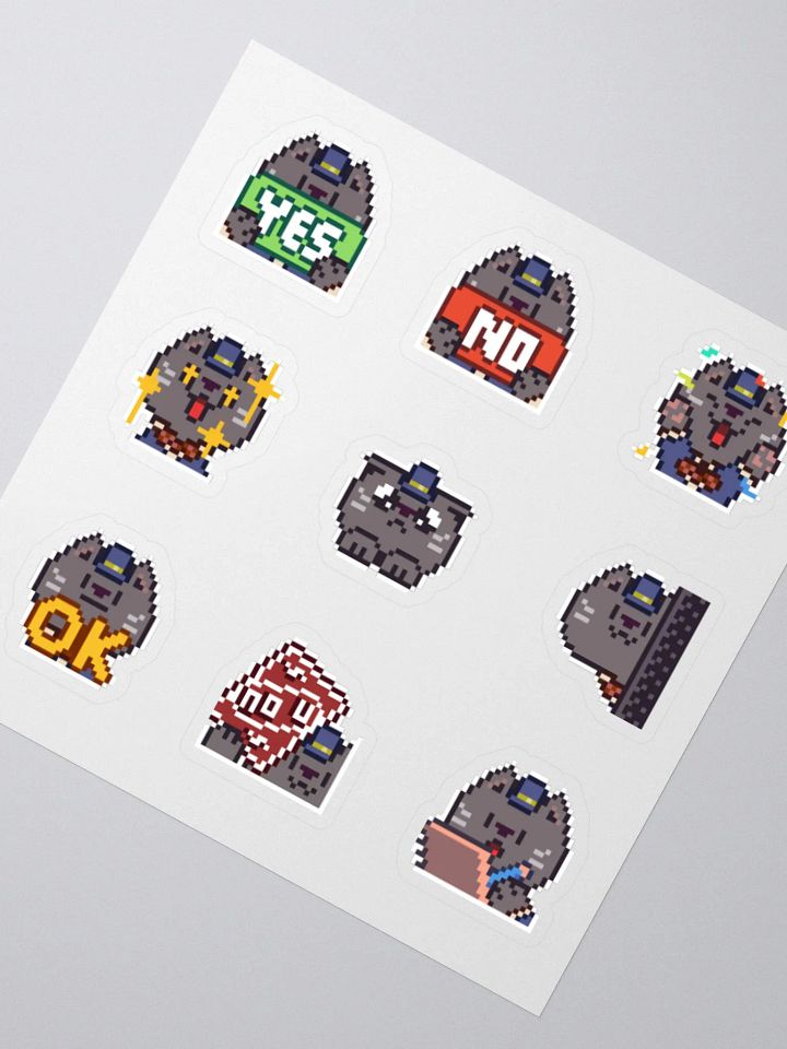 The Business Cat Emote Sticker Sheet #1 product image (4)