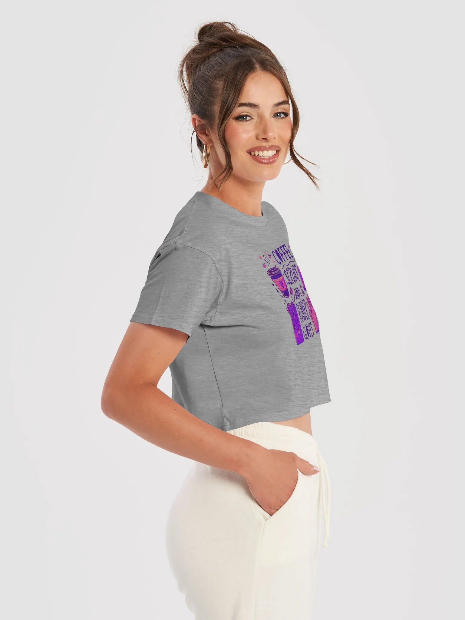 Coffee, Scrubs, and Rubber Gloves Crop Top product image (37)