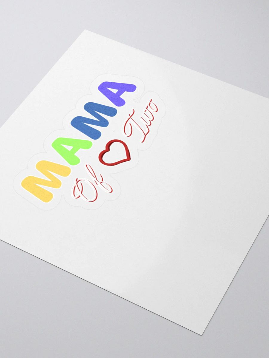 Mama of Two - Loving Family Design Sticker product image (3)
