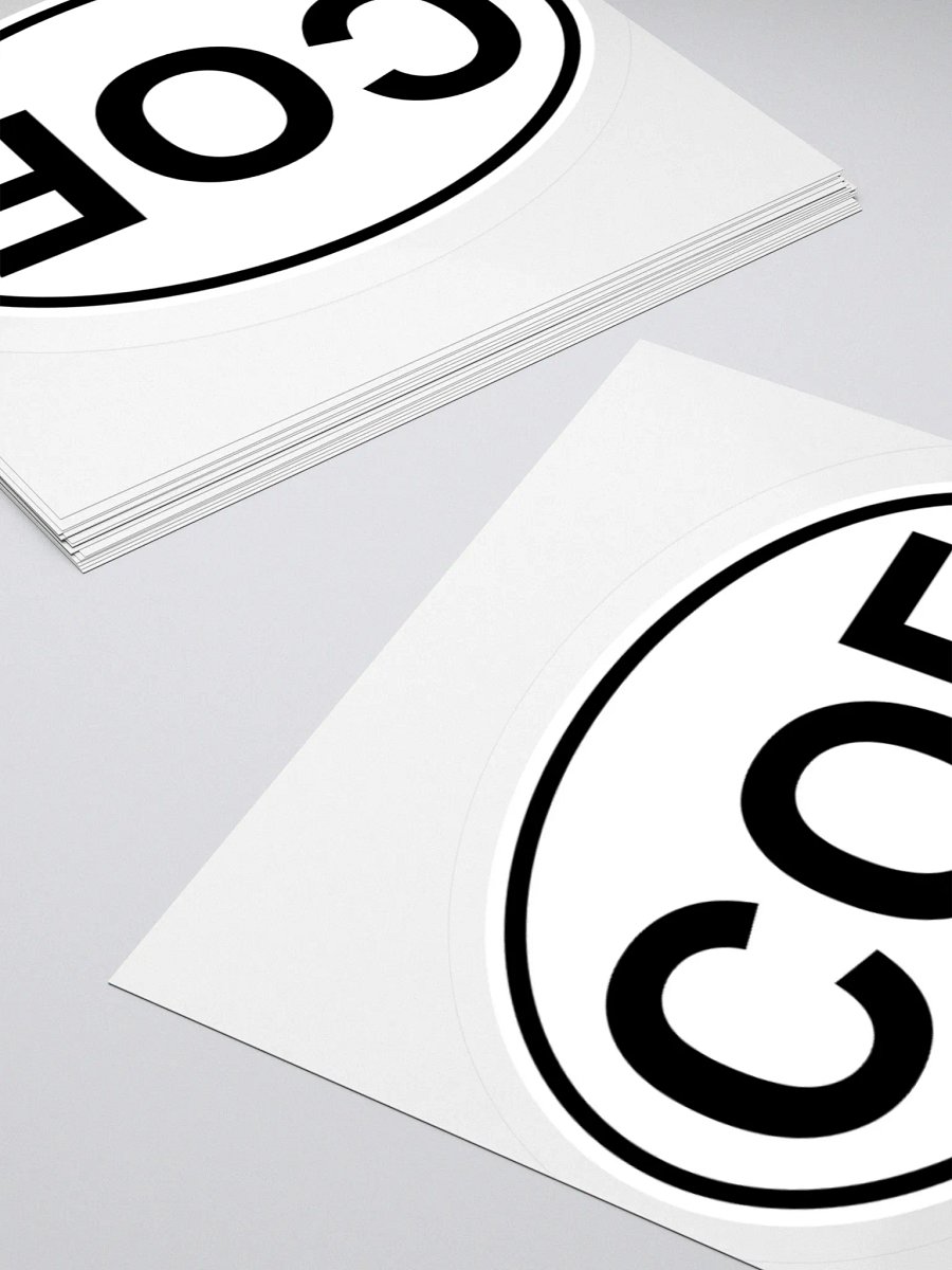 COF Oval Sticker product image (4)