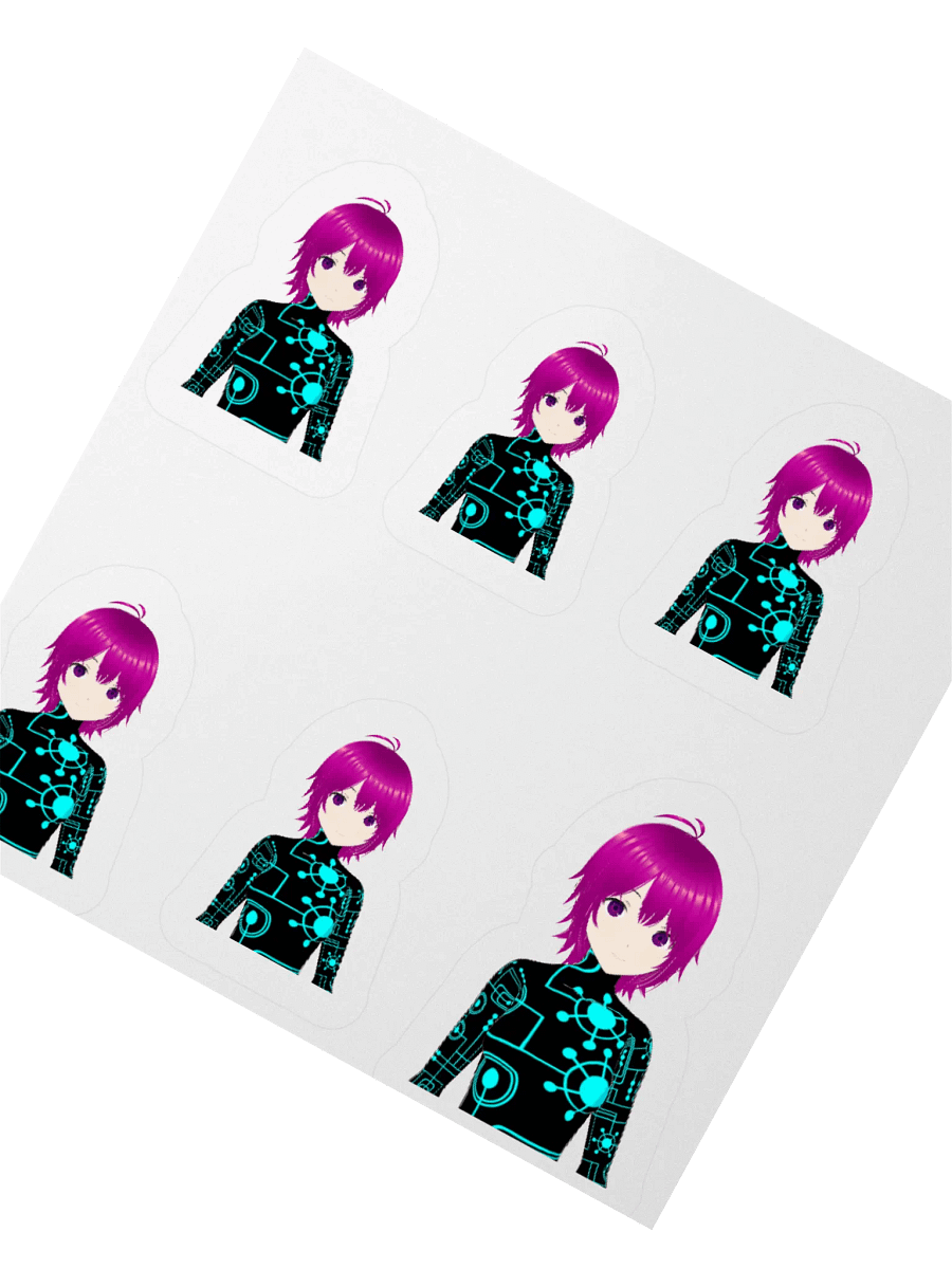 Neon Circuit Anime Sticker Set product image (1)